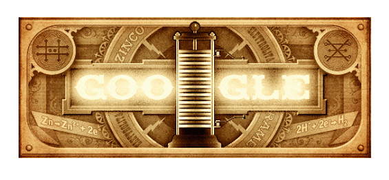 [Google Doodle] 沒有他就沒有電池！亞歷山德羅·伏打 270 歲誕辰