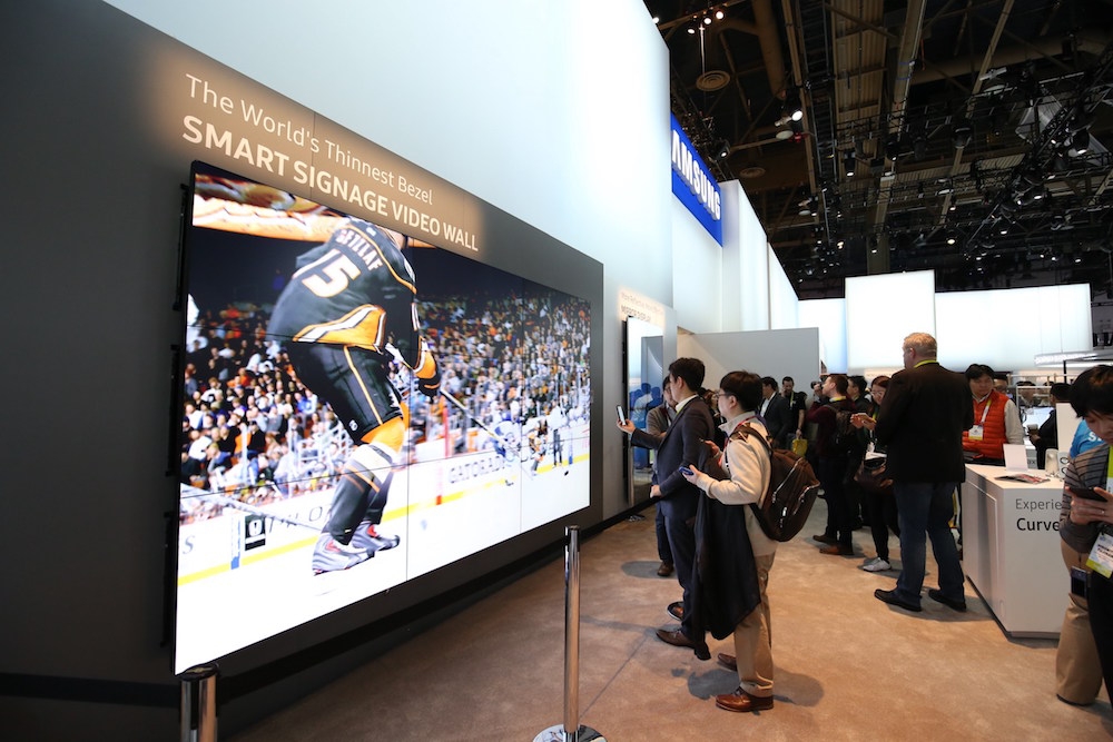 朝向極窄邊框邁進 三星於 2016 CES 展中推出多款極窄邊框大型電視牆