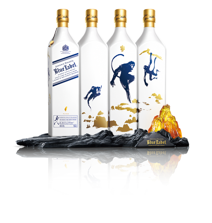 JOHNNIE WALKER藍牌威士忌《猴年珍藏》台灣限定版 猴躍巔峰慶豐年