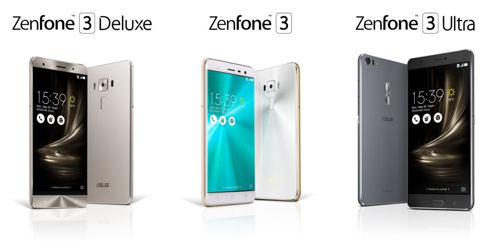 ASUS ZenFone 3/Deluxe/Ultra 三重驚喜登場!