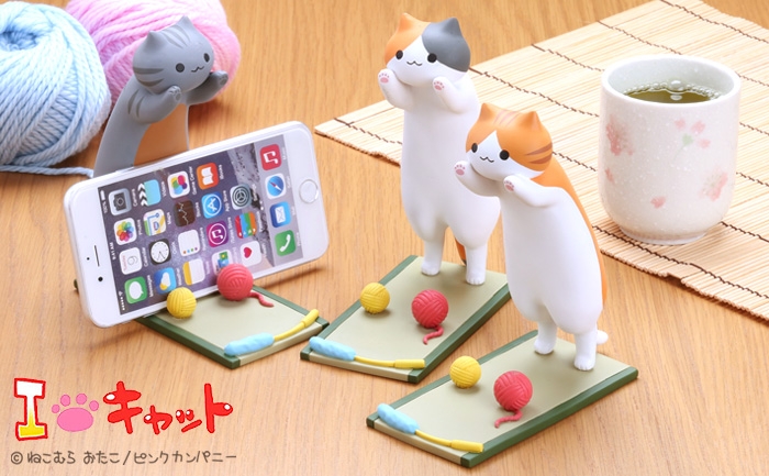 日本萌貓再來襲! 貓咪手機架好療癒