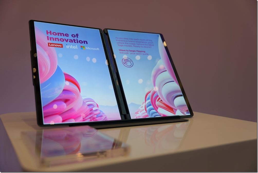 【新聞照片4】Yoga Book 9i 「智慧快捷」功能可偵測用戶習慣，並自動推薦經常一起啟動的程式，提高工作效率。