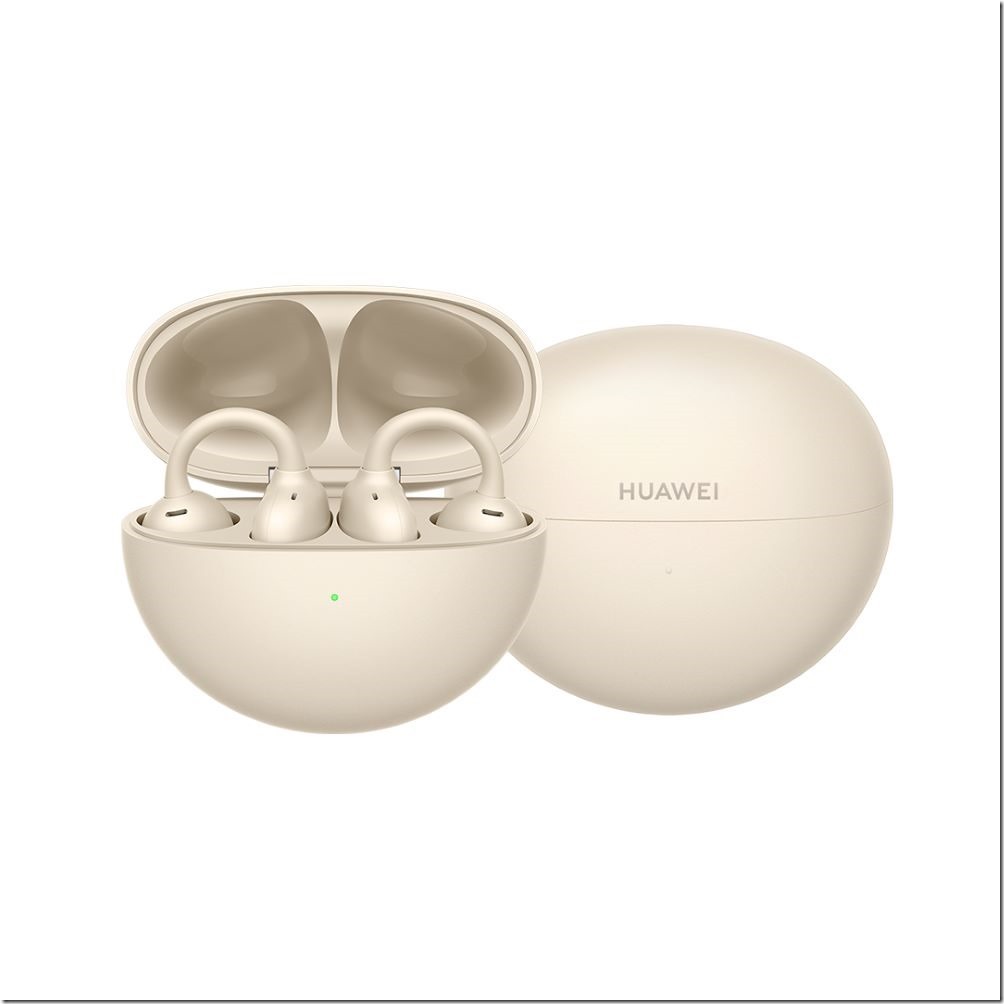 【HUAWEI發稿照6】佳評如潮搶購熱銷 FreeClip開放式耳機 再添暖星雲時尚新色