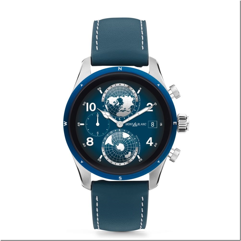 MB131800 MONTBLANC Summit 3系列智能腕錶(冰川藍)，NT$43,400