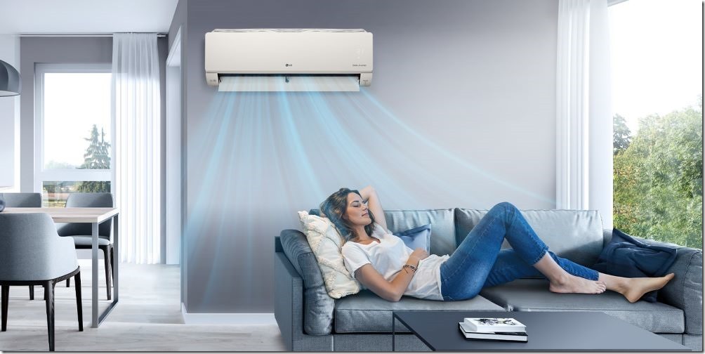 【新聞圖片5】LG ARTCOOL潮酷系列內建WiFi功能，可利用LG ThinQ App遠端遙控、即時監測空氣品質與智慧診斷