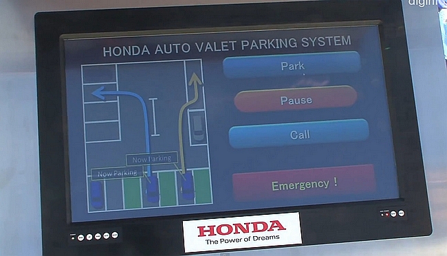 Honda automatic driverless valet parking system-1