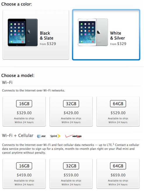 iPad mini price USD