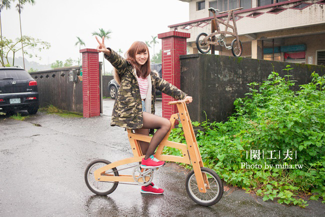 宜蘭 ▌梅花湖私房景點： 閑工夫 全台唯一超酷炫的木頭腳踏車(讀者優惠)