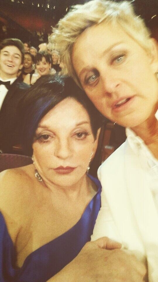 When Ellen took this selfie with Liza Minnelli: