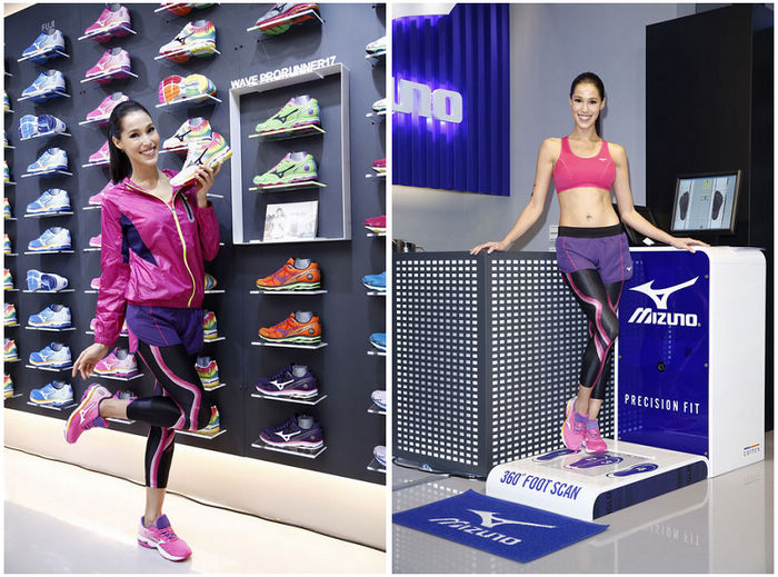 AKEMI 展示美津濃全球首家路跑旗艦店『免費足弓檢測機服務』