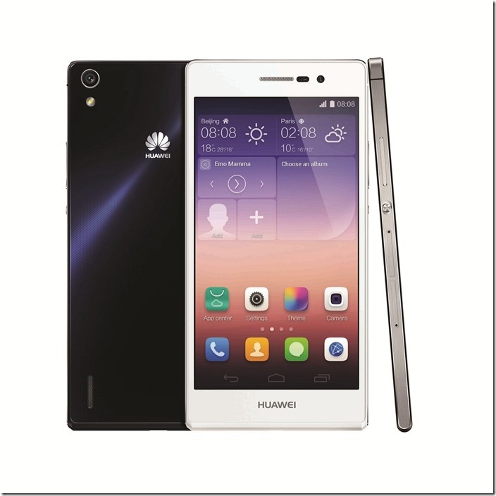 【HUAWEI 新聞照】HUAWEI Ascend P7  極致纖薄美顏自拍旗艦機　月繳 $1136，手機$990 !