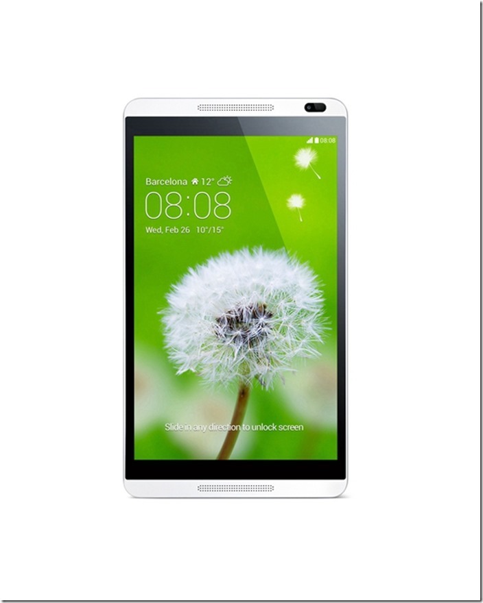 【HUAWEI 新聞照】HUAWEI MediaPad M1 8.0  4G影音平板　月繳 $499，平板 $ 990起!