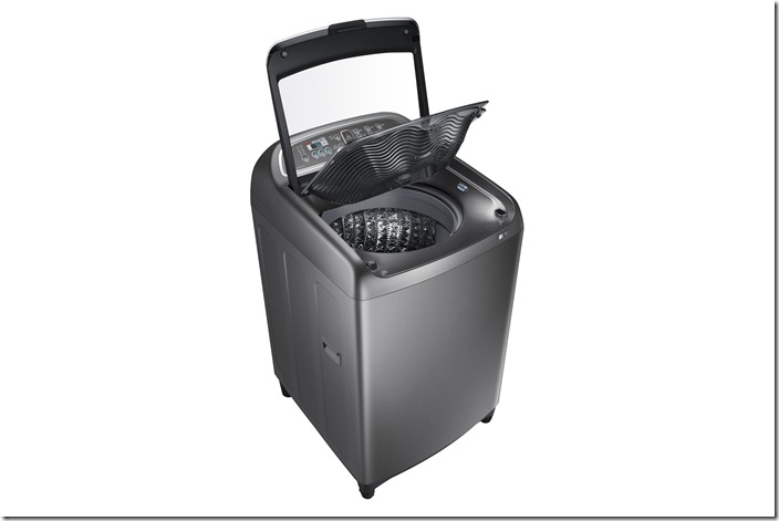 三星Activ Dualwash系列洗衣機機身以流暢、溫暖的圓角設計，打造出非凡優雅的風格