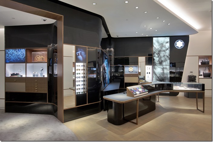 萬寶龍台北101全球全新概念精品專賣店_店內陳設