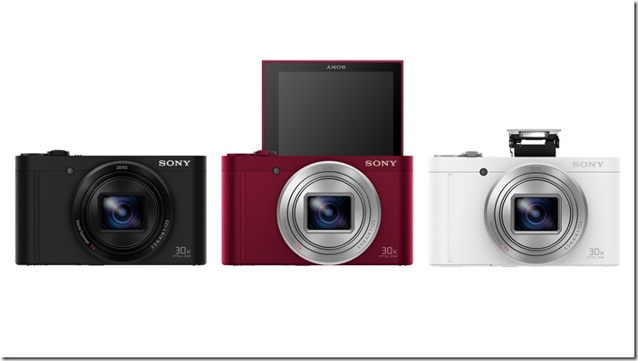 圖1：Sony 發表全球最輕巧旅遊自拍機Cyber-shot™【DSC-WX500】，輕巧簡便兼具專業攝影品質，輕鬆一手掌握美麗風景與人像！