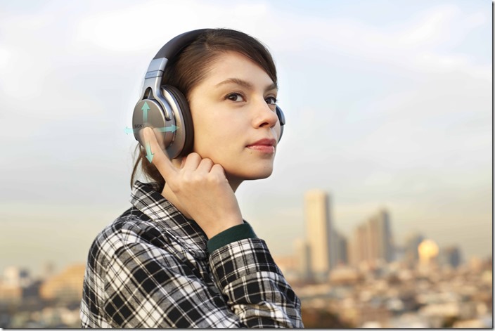 【圖9】MDR-1ABT的觸控面板讓使用者透過輕觸感應面板即可輕鬆進行操作。