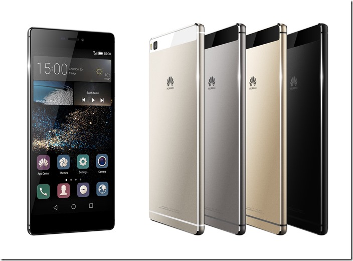 【HUAWEI】 HUAWEI P8 共有皓月銀、琥珀金、蒼穹黑及煙雲灰四種顏色，彰顯高貴氣質