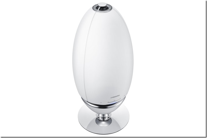 三星360度無指向性喇叭可透過藍牙與Samsung Multiroom Link多房連結，輕鬆操控家中的多房音響系統，音樂隨你掌控。