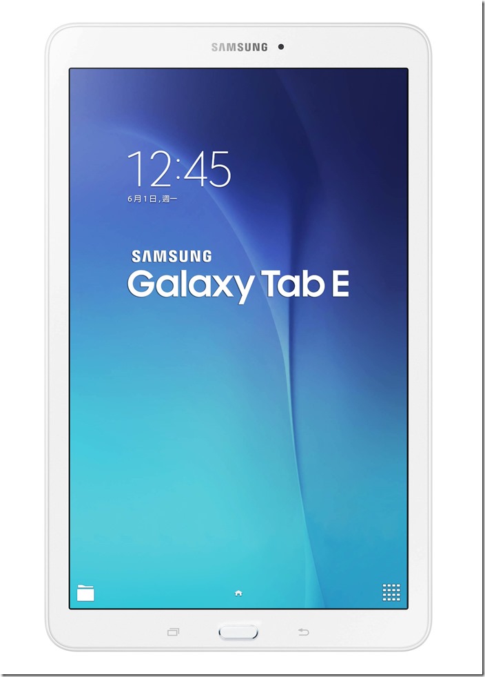 全方位娛樂平板Galaxy Tab E推出「經典白」Wi-Fi版本，單機建議售價NT$6,990元