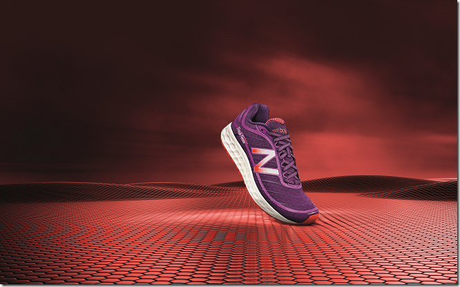 FRESH FOAM MW980 (M男$3,650 W女$3,550)避震跑鞋，長跑訓練和長跑型跑者的最佳搭檔，亮黃和紫紅的大膽用色，玩出潮流輕盈感，運動也能時尚