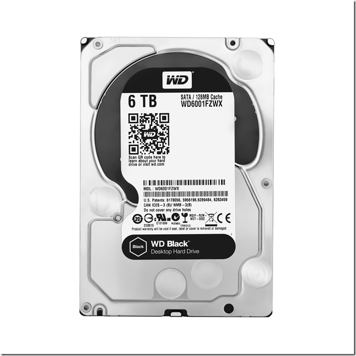 WD Black高效能硬碟推出6TB新容量售價8,890_正面照