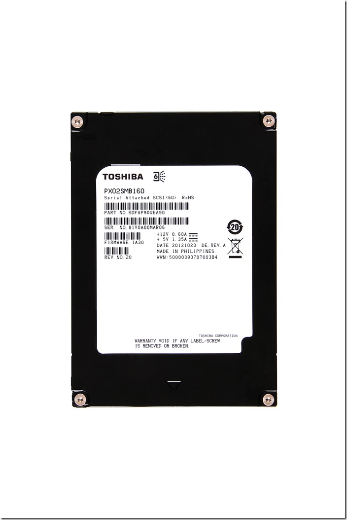 1.TOSHIBA宣布旗下PX02SM企業級固態硬碟系列產品圖(1)