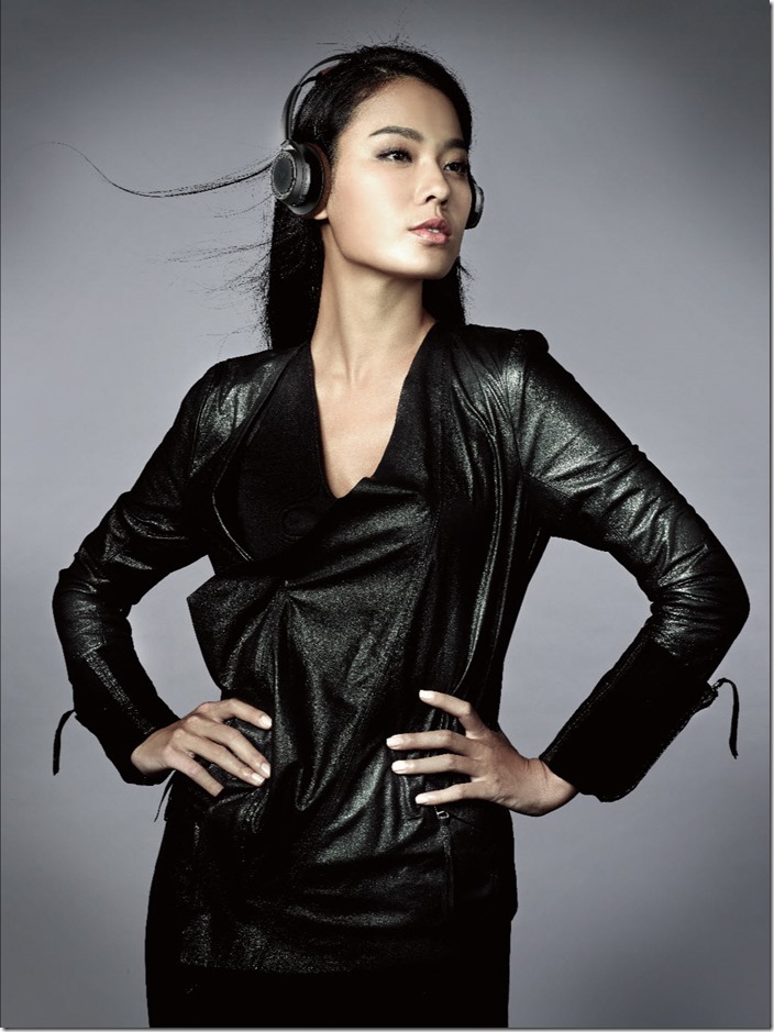 【新聞稿圖片4】Plantronics BackBeat SENSE 台灣產品代言人 黑珍珠名模王麗雅