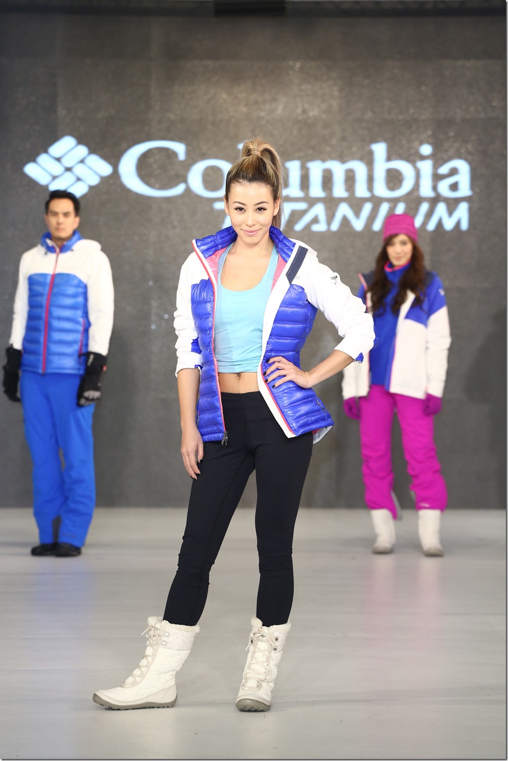 蔡詩芸走秀嘉賓Columbia TITANIUM鈦系列秋冬發表會