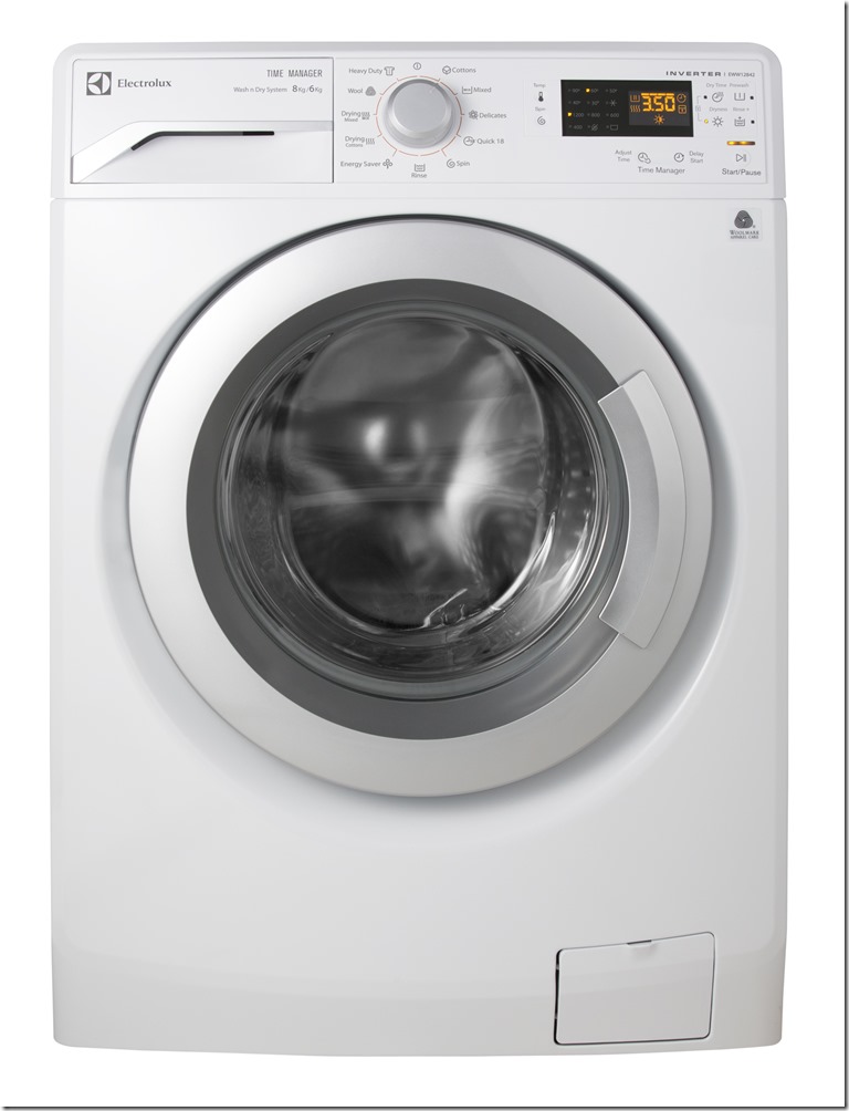 圖一：伊萊克斯EWW12842洗脫烘衣機全新上市，售價$50,000元。（伊萊克斯櫻花總代理提供）