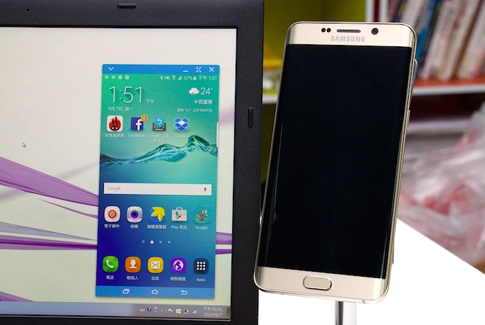 SideSync 電腦畫面