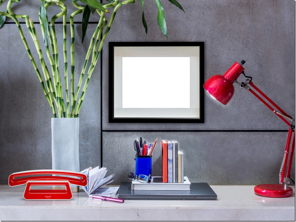 ePure V2無線電話-魅力紅情境照