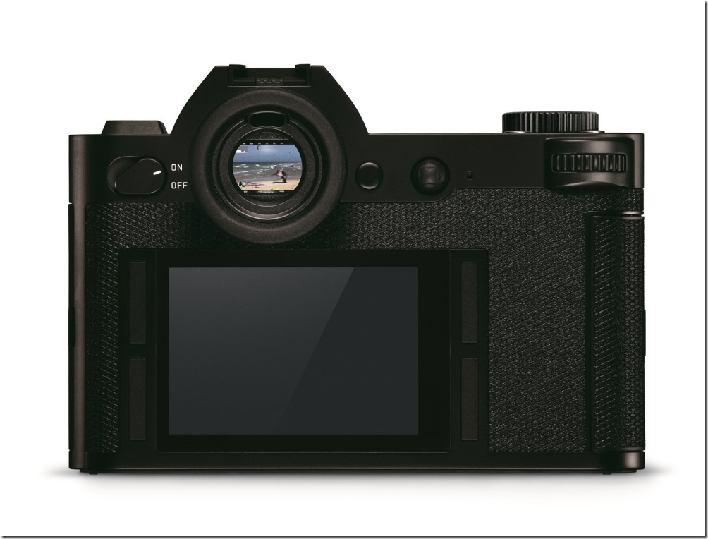 LEICA SL 無反光鏡單眼相機背面與電子取景器示意