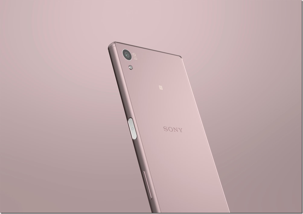 圖2_Xperia Z5採用2016最新流行時尚色玫瑰石英粉，低調奢華，質感爆棚