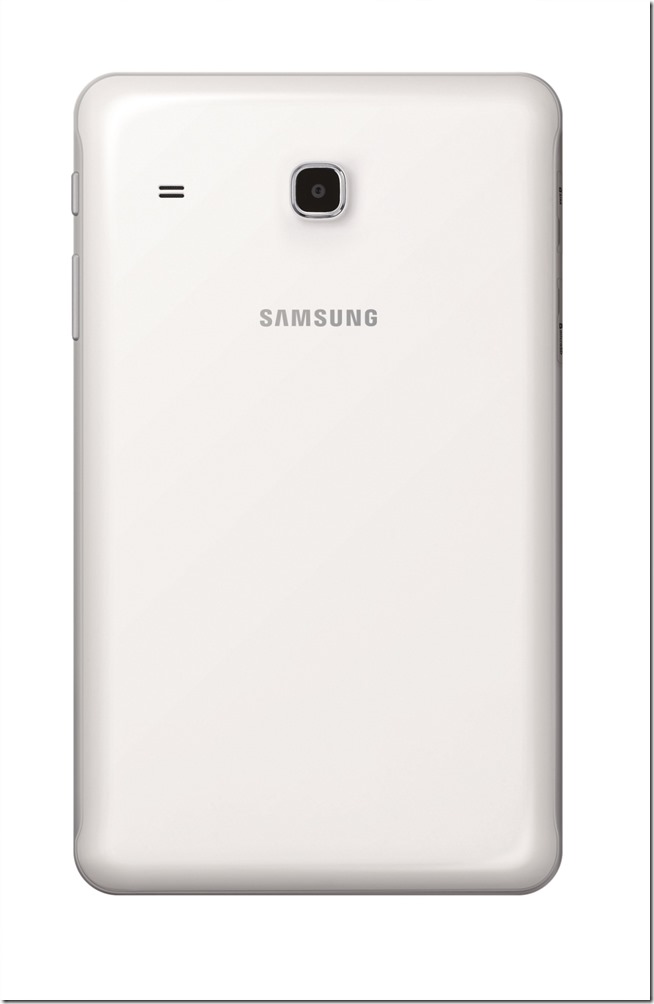 Galaxy Tab E 8.0時尚光滑的背蓋設計，創造獨特的簡潔外觀與觸感