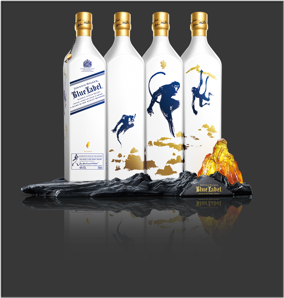 JOHNNIE WALKER®藍牌®《猴年珍藏》台灣限定版_琉璃酒座