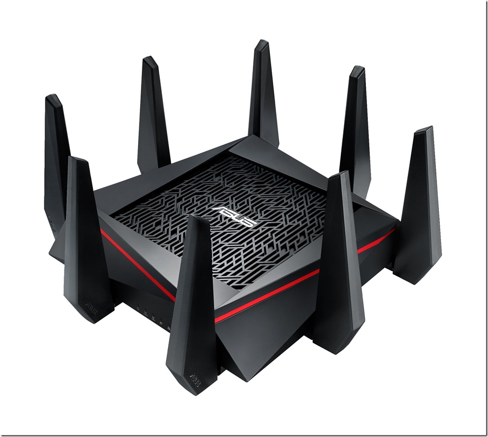 華碩全球最快三頻無線分享器RT-AC5300獲CES獎項肯定，雙4x4天線設計搭配頂尖NitroQAM技術，成就所向無敵疾速傳輸。