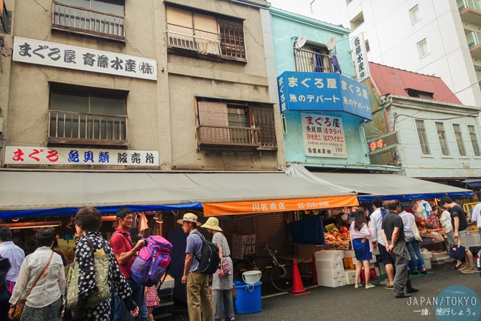 築地市場,東京自由行,東京海鮮丼,東京生魚片好吃,築地內市場,築地外市場
