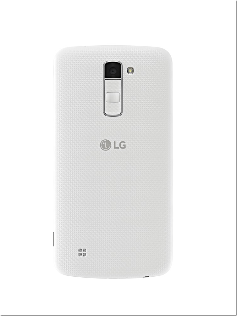 LG K10邊角採鵝卵石般的圓潤設計，側面邊框無多餘按鍵，視覺與觸感上更顯簡潔精煉，背蓋具備獨特編織紋設計，外觀更顯不凡魅力。