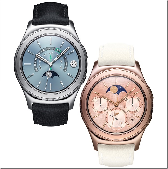 Samsung推出Gear S2 Classic二款新設計－18k 玫瑰金與鉑金版