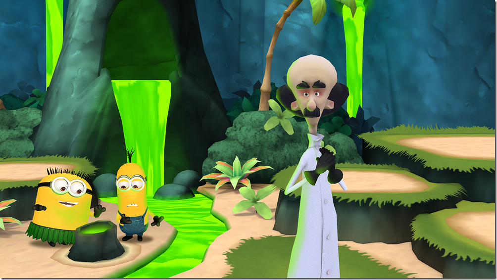 建構秘密巢穴 與小小兵一起幫助弗拉克斯教授成就邪惡計畫