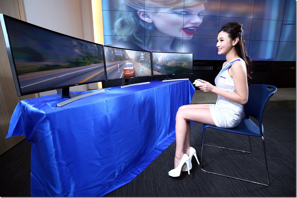 三星新款曲面顯示器舒適護眼零閃屏 寬廣視野零死角 為遊戲玩家打造超曲面沈浸式體驗