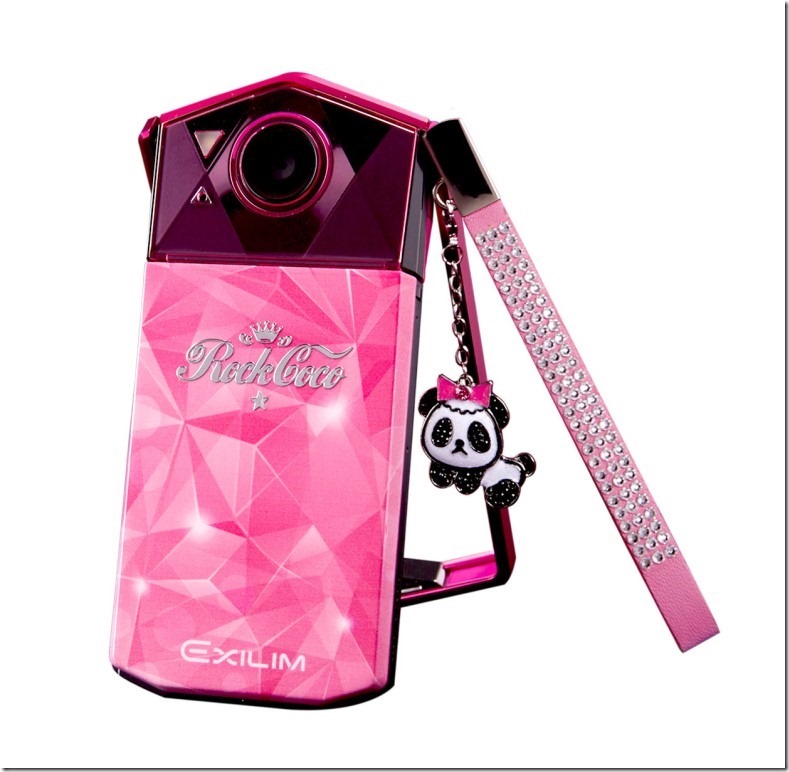 圖說２：璀璨奪目的CASIO EX-TR70 X ROCKCOCO粉閃耀限量組合，從裡到外閃耀無比