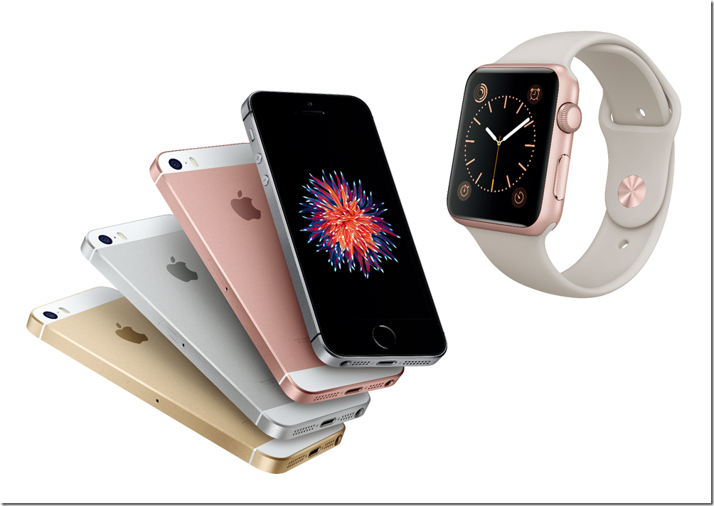 【新聞照片】凡購買 iPhone SE 64G 即可選擇以 8 折加購原價 11,500 元Apple Watch Sport