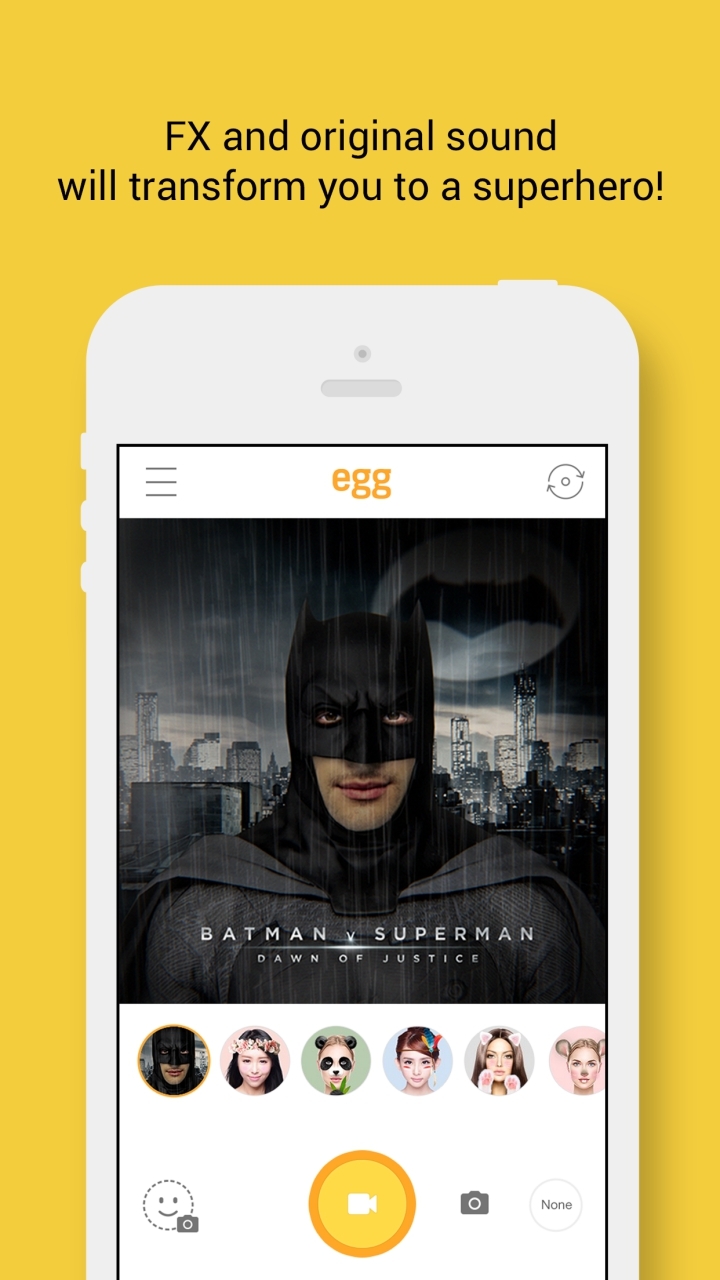 【圖二】egg推出《蝙蝠俠對超人－正義曙光》的蝙蝠俠角色面具