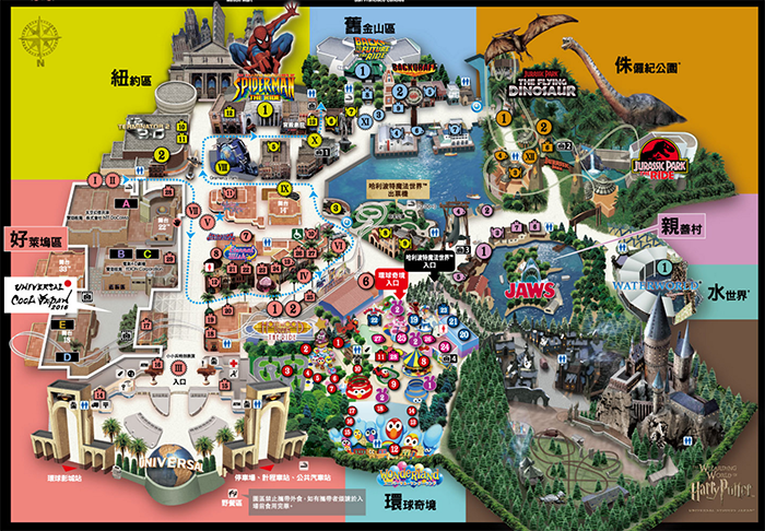 環球影城地圖