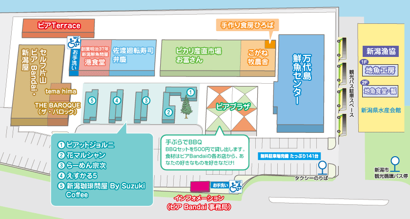 ピアBandaiフロアマップ