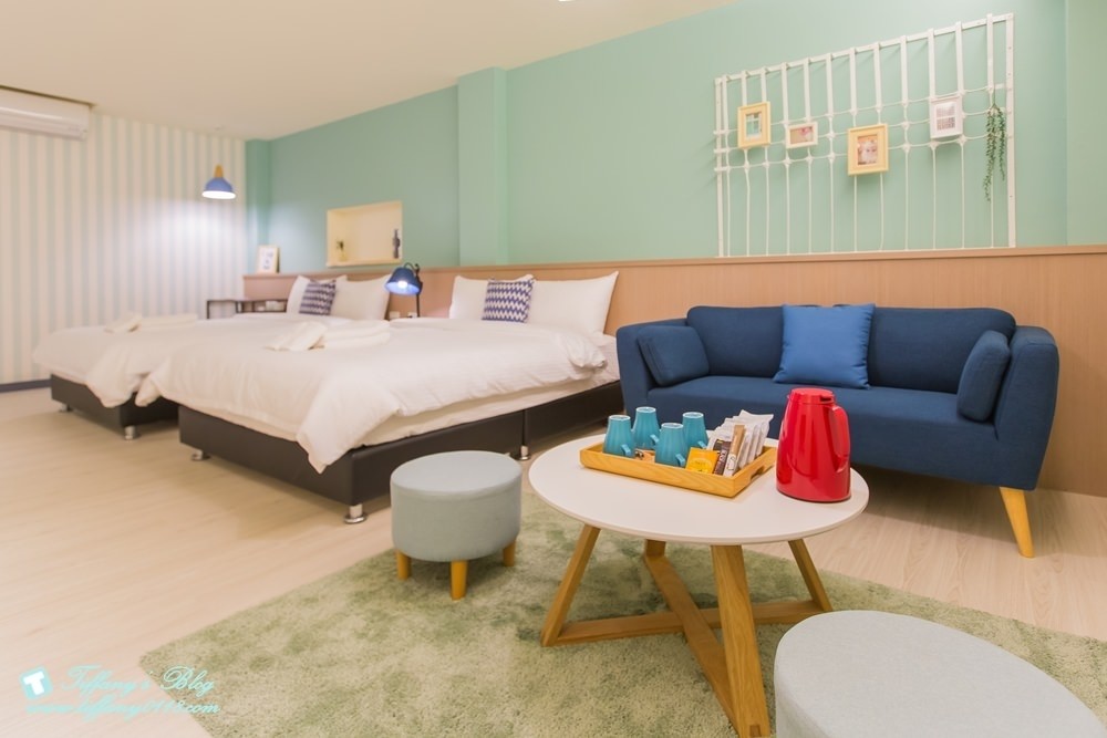 [台南‧住宿]北歐小幸福民宿/有背包客房型~近台南火車站~房間舒適有設計感超推薦