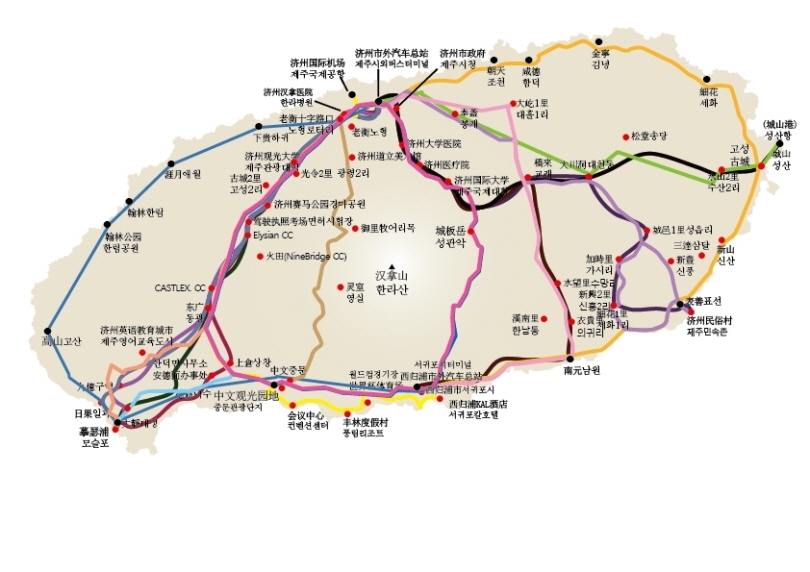 「濟州島公車路線圖」的圖片搜尋結果