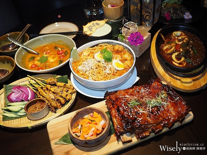 《新北市板橋區。捷運板橋站美食》Asia 49亞洲料理及酒廊@市府與車站旁的高空景觀餐廳，南洋風味的五星餐酒名店