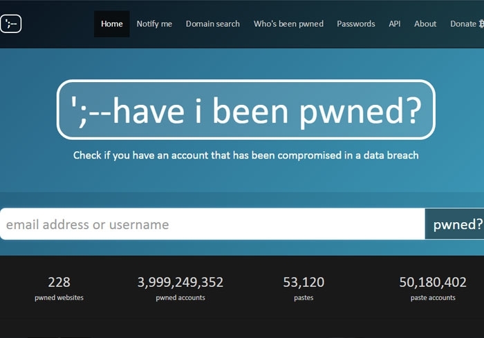 梅問題－Have I been pwned 線上立即檢測，你的個資是否已外洩